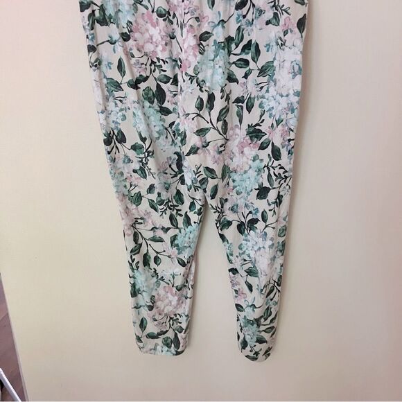 J.Jill Women’s Linen Stretch Floral Print Pull-On Straight Leg Pants Size Large - Picture 6 of 13